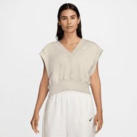 Nike Phoenix V Neck Crop Damen Jacken - Beige - Größe: S - Foot Locker von Nike