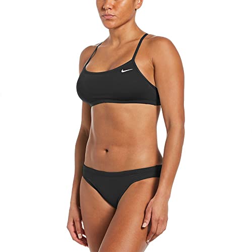 NIKE Damen Racerback Set Bikini, Schwarz, M EU von Nike