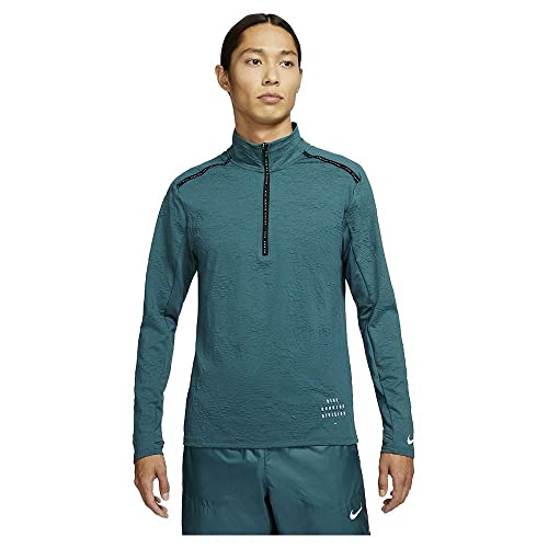 Nike Rn Dvn Df Element Top Hz Sweatshirt Dark Teal Green/Black/Reflecti XL von Nike