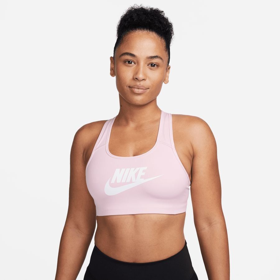 Nike Sport BH Dri-FIT Swoosh Futura GX - Pink/Weiß Damen von Nike