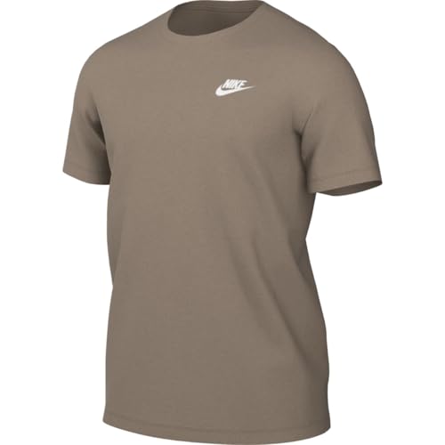 Nike Sportswear Club Herren-T-Shirt, Khaki, AR4997-248, M von Nike