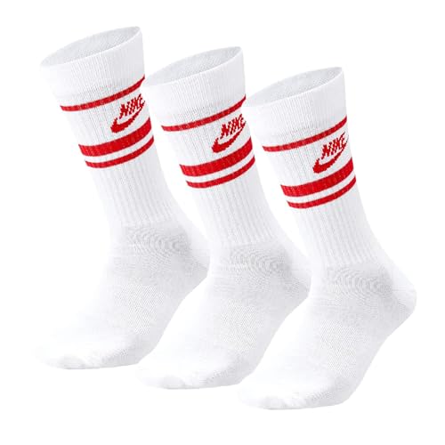 Nike Herren Hverdag Essential Socke, White/University Red/Universit, L EU Nike Herren Hverdag Essential Socke, White/University Red/Universit, L EU von Nike