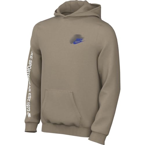 Nike Sportswear Fleece-Hoodie Für Ältere Kinder (Jungen), Khaki, HM4339-247, M von Nike