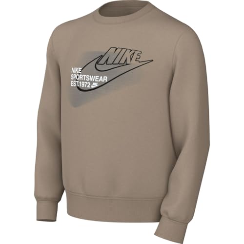 Nike Sportswear Standard Issue Sweatshirt Mit Rundhalsausschnitt (Ältere Kinder, Jungen), Khaki, HM4336-247, XL von Nike