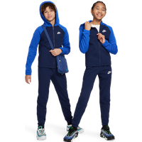 Nike Sportswear Unisex Trainingsanzüge - Blau - Größe: 128 - 137 CM - Baumwoll-Jersey - Foot Locker von Nike