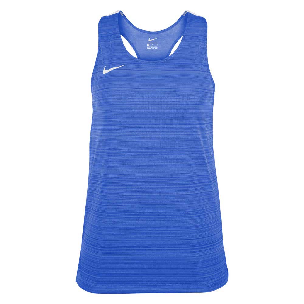 Nike Stock Dry Miler Sleeveless T-shirt Lila S Frau von Nike