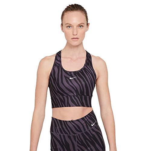Nike Swoosh Icon Clash Sp21 Sports Bra Dark Raisin/White XS Nike Swoosh Icon Clash Sp21 Sports Bra Dark Raisin/White XS von Nike