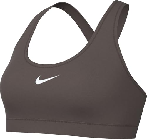 Nike Damen Swsh LGT Sport-BH, Ironstone/White, L EU Nike Damen Swsh LGT Sport-BH, Ironstone/White, L EU von Nike