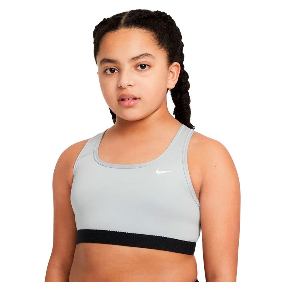 Nike Swoosh Sports Bra Grau 7-8 Years Mädchen von Nike
