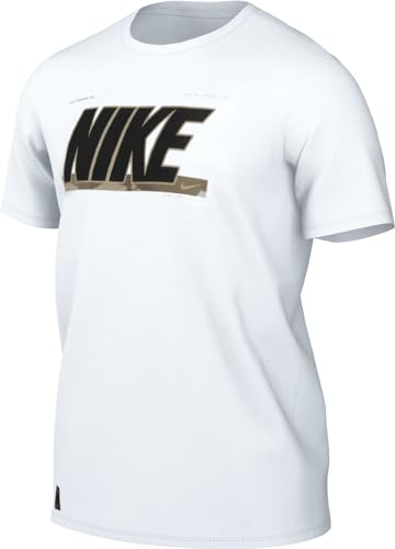 Nike Top Herren Dri-Fit Tee Rlgd Camo Gfx, White, FV8370-100, 2XL von Nike