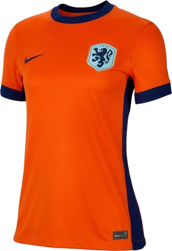 Nike Top Netherlands Damen Dri-Fit Stadium JSY Short-Sleeve Home, Safety Orange/Blue Void/Copa/Blue Void, FJ4326-819, 2XL von Nike
