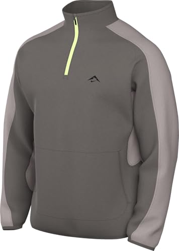 Nike Trail Polartec® Fleece-Laufoberteil Mit Viertelreißverschluss Für Herren, Cave Stone/College Grey/Cave Stone/Black, FV9962-289, L von Nike