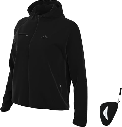 Nike Trail Repel-Laufjacke Für Damen, Black/White/Black, HJ2250-010, M von Nike