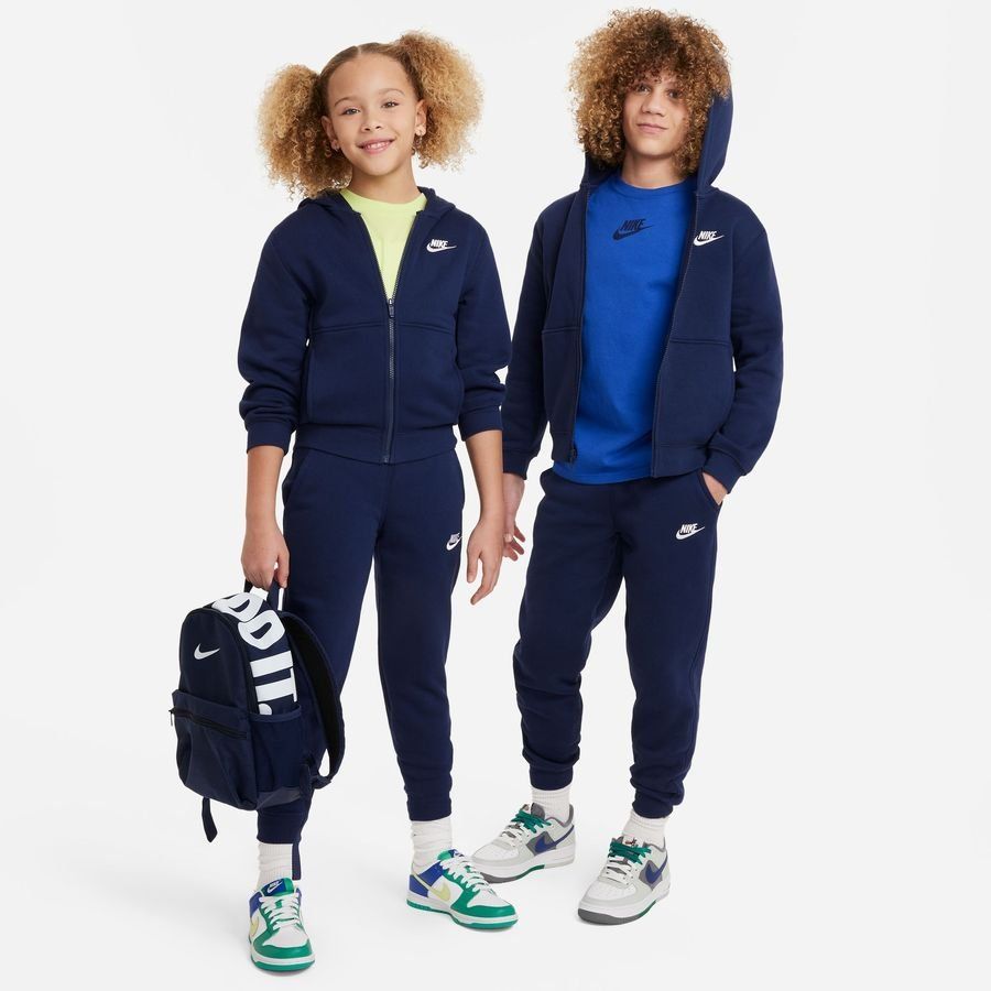Nike Trainingsanzug NSW Club Fleece - Navy/Weiß Kinder von Nike
