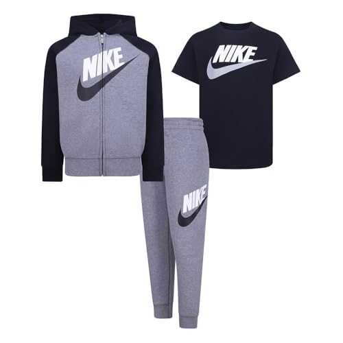 Nike Trainingsanzug mit T-Shirt, SCHWARZ/GRAU/WEISS, 18 Monate Nike Trainingsanzug mit T-Shirt, SCHWARZ/GRAU/WEISS, 18 Monate von Nike