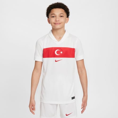 Nike Unisex Kinder Turkiye T-Shirt, Weiß, 122-128 EU Nike Unisex Kinder Turkiye T-Shirt, Weiß, 122-128 EU von Nike