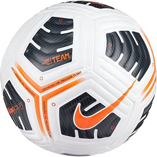 Nike Unisex Academy Pro Fußball, White/Black/Total Orange, 5 von Nike