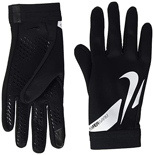 Nike Unisex – Erwachsene Hyperwarm Academy Fußballhandschuhe, Schwarz/Schwarz/Weiß, M von Nike