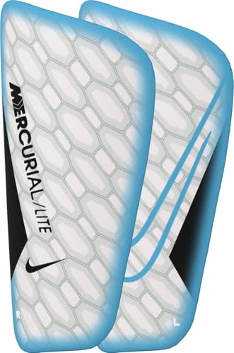 Nike Unisex – Erwachsene Mercurial Lite-Fa22 Schienbeinschoner, Blue Fury/Black/Blue Fury, S von Nike