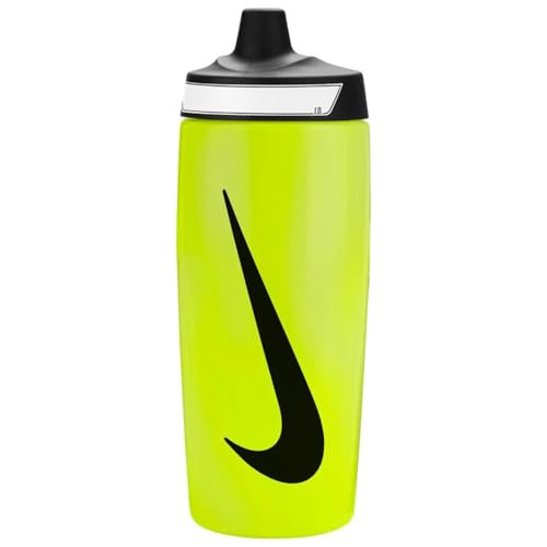 Nike Unisex – Erwachsene Refuel Bottle Grip 18oz Trinkflasche, volt/black/black, 532ml von Nike