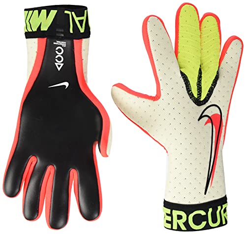 Nike Unisex Jugend MERC Touch Elite-Fa20 Handschuhe, White/Volt/Bright Crimson, 7 von Nike