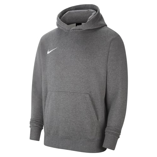 Nike Unisex Kinder Club 23 Hooded Sweatshirt, Charcoal Heather/White, 10-11 Jahre von Nike