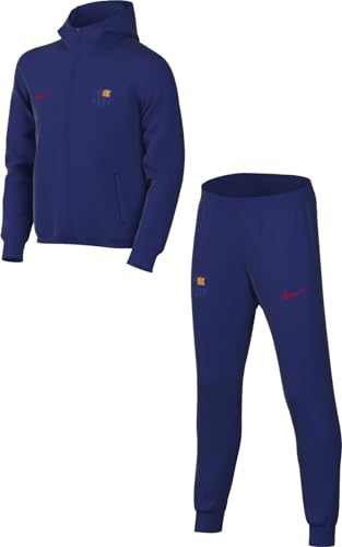 Nike Unisex Kinder Trainingsanzug Fcb Y Nk Df Strk Hd Trk Suit K, Deep Royal Blue/Noble Red, FD1442-455, L von Nike