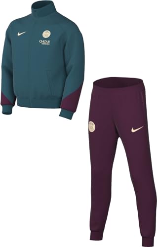 Nike Unisex Kinder Trainingsanzug Paris Saint-Germain Dri-Fit Strike Trk Suit K, Geode Teal/Bordeaux/Guava Ice, FN9979-382, S von Nike