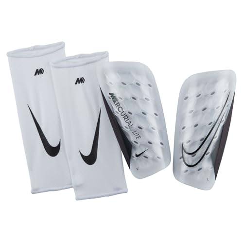 Nike Unisex Shinguard Mercurial Lite, White/White/Black, DN3611-100, S Nike Unisex Shinguard Mercurial Lite, White/White/Black, DN3611-100, S von Nike