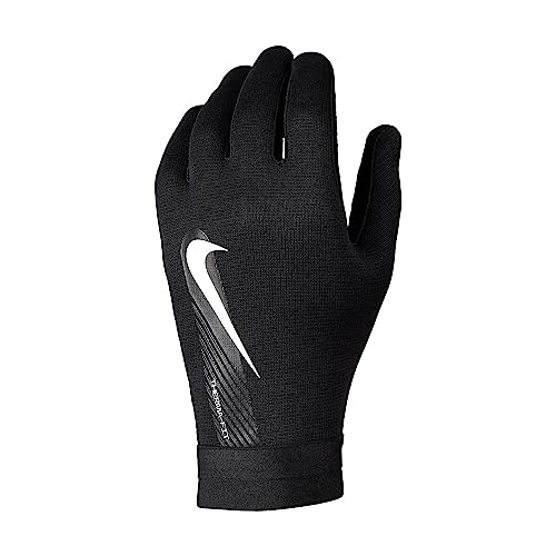 Nike Unisex Soccer Gloves Academy Therma-Fit, Black/Black/White, DQ6071-010, S von Nike