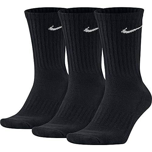 Nike Value Cotton Crew 3er Pack, Herren 3er Pack Cushion Quarter, schwarz, L/ 42-46 von Nike
