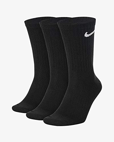 Nike Value Cotton Crew 3er Pack, Herren 3er Pack Cushion Quarter, schwarz, L/ 42-46 von Nike