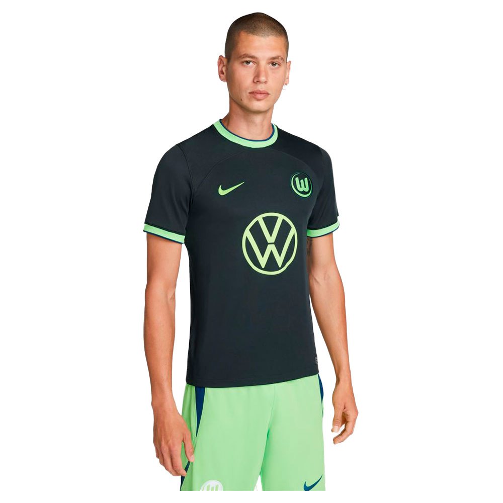 Nike Vfl Wolfsburg Dri Fit Stadium 22/23 Away Short Sleeve T-shirt Grün M von Nike