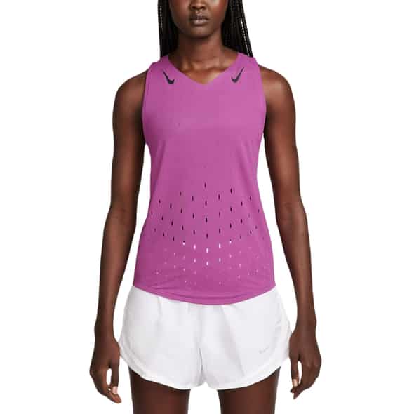 Nike W NK Aeroswift Dri-Fit ADV Singlet Damen (Fuchsia XS) Laufbekleidung von Nike