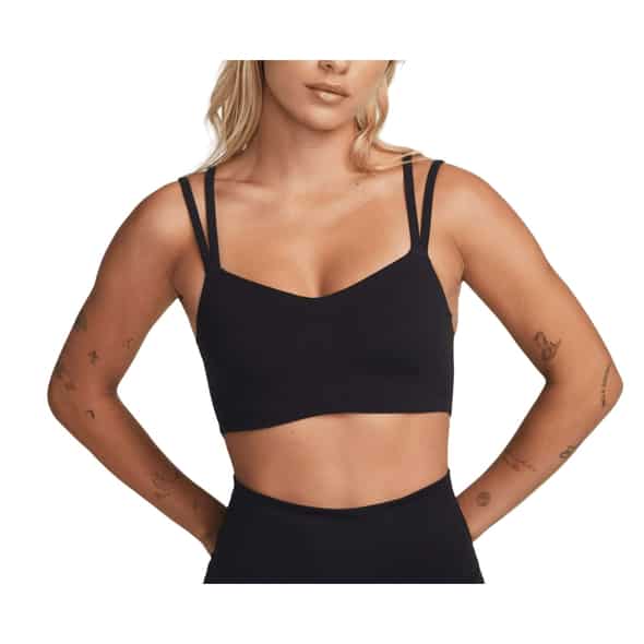 Nike W NK Dri-Fit Alate Trace Bra Damen (Schwarz XL ) Fitnessbekleidung von Nike