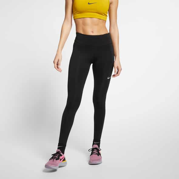 Nike W NK Fast Tight Damen (Schwarz M ) Laufbekleidung von Nike