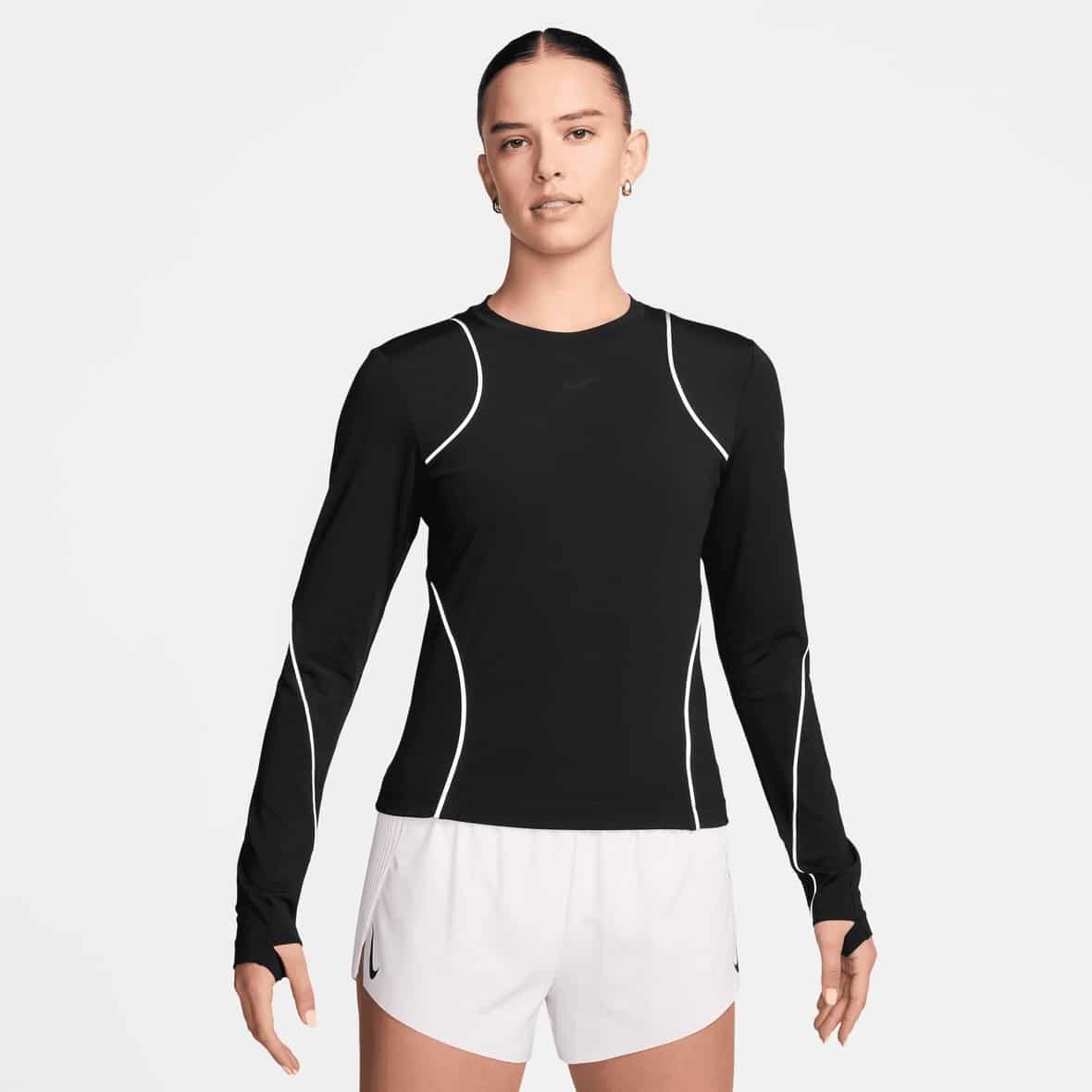 Nike W NK Run Division Reflectiv LS Damen (Schwarz XL Größe) Laufshirts von Nike