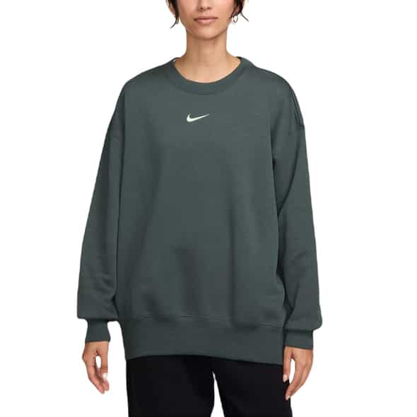 Nike W NSW Phoenix Fleece OS Crew Damen (Dunkelgrün XS ) Skibekleidung von Nike