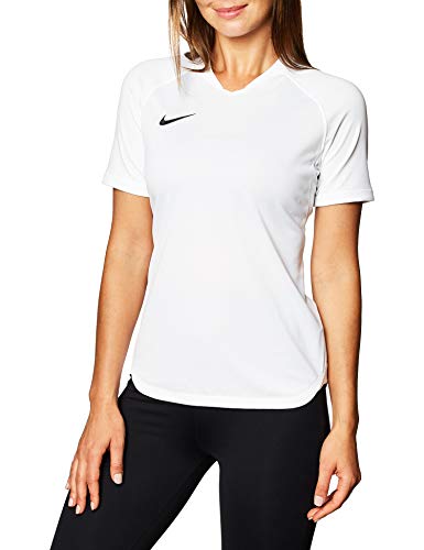 Nike W Nk Dry Strke JSY Ss - White/White/Black, Größe:S von Nike