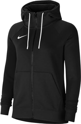 Nike Damen Nk Flc Park20 Fz Hoodie Sweatshirt, Black/White/White, M EU von Nike
