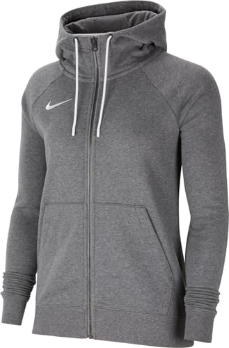 Nike Damen Nk Flc Park20 Fz Hoodie Sweatshirt, Charcoal Heathr/White/White, XL EU Nike Damen Nk Flc Park20 Fz Hoodie Sweatshirt, Charcoal Heathr/White/White, XL EU von Nike