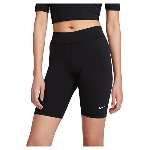 Nike Damen Sportswear Essential Bike Shorts, Schwarz-weiss, M EU von Nike