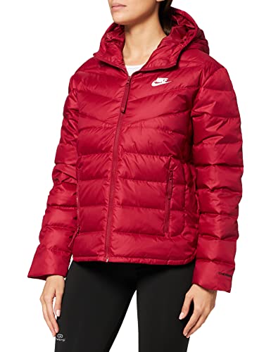 Nike Women's W NSW TF RPL Windrunner HD JKT Jacket, Pomegranate/Pomegranate/White, XS von Nike