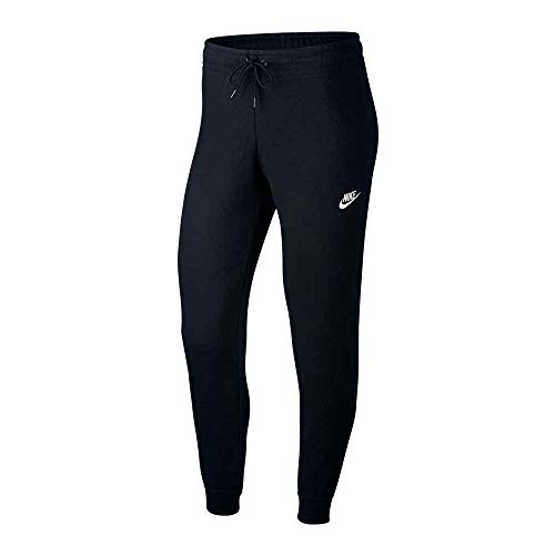 Nike Damen Nsw Essntl Tight Flc Sweatpants, Black/White, L EU von Nike