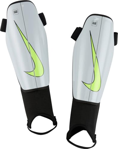 Schienbeinschoner Nike Charge Fußball-Schienbeinschoner Für Kinder, Pure Platinum/Black/Volt, DX4610-043, M von Nike