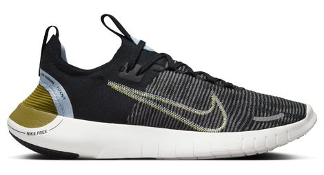 damen laufschuhe nike free run fkyknit next nature schwarz khaki blau von Nike