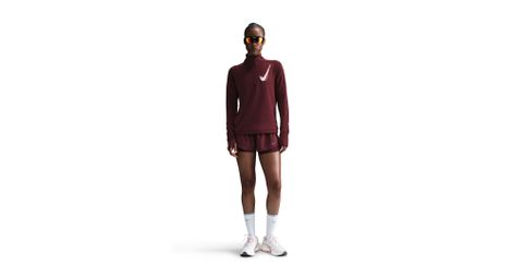 nike dri fit swoosh rot damen 1 2 zip top nike dri fit swoosh rot damen 1 2 zip top von Nike