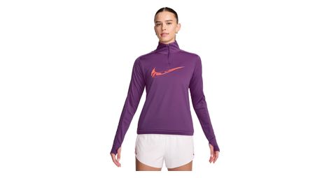nike swoosh lila 1 4 zip oberteil fur frauen nike swoosh lila 1 4 zip oberteil fur frauen von Nike
