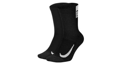 socken  x2  nike multiplier schwarz unisex von Nike