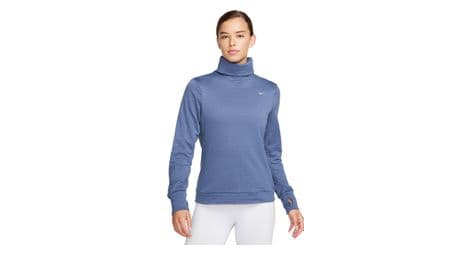 thermo top 1 2 zip women nike therma fit swift element blau von Nike